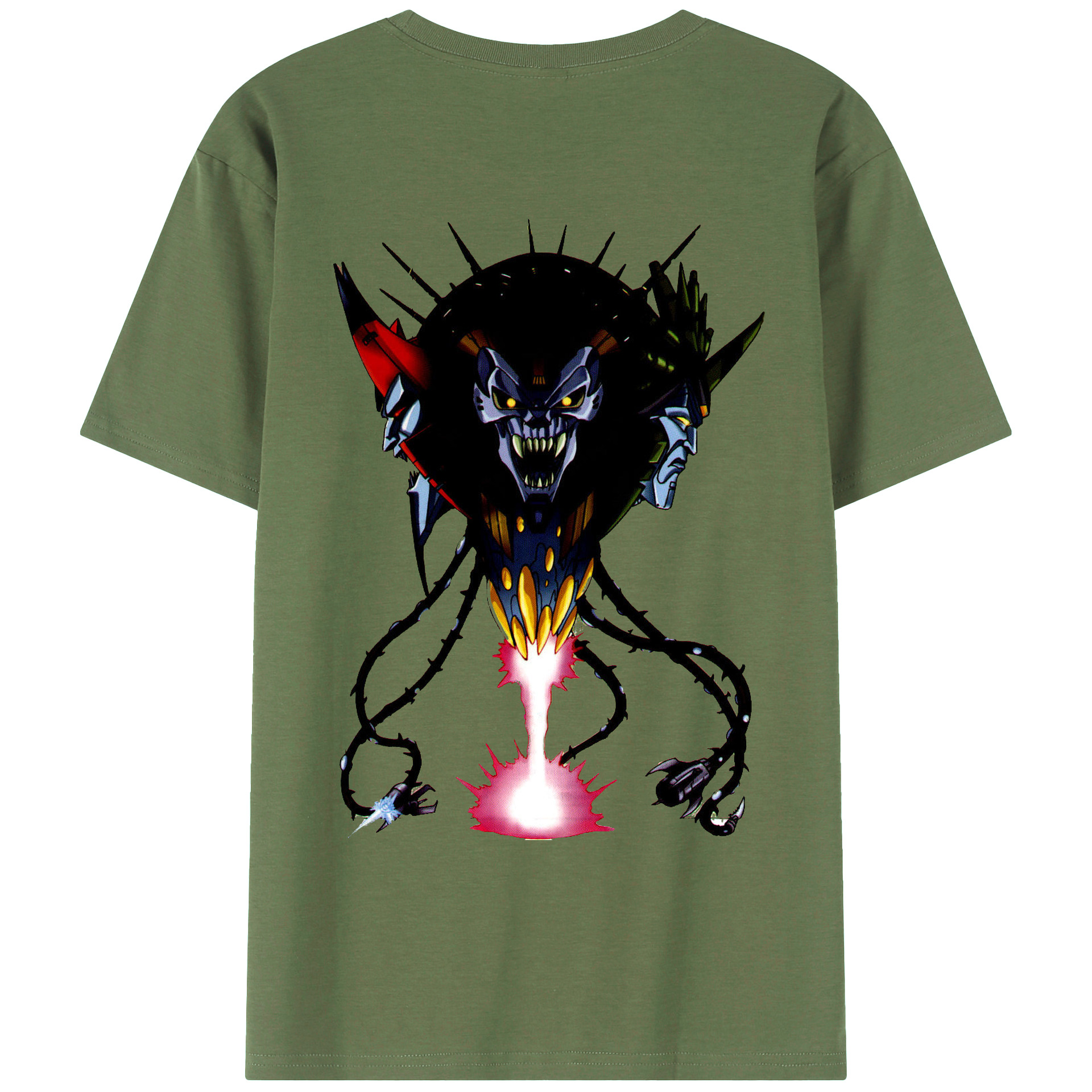 （画像用）  綿100％ メンズ半袖Tシャツ（バックプリント） 通気性